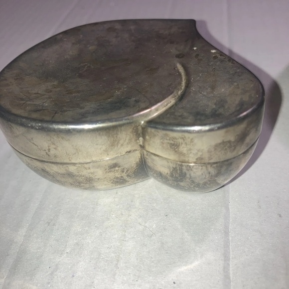 vintage silver heart jewelry box Set - Picture 7 of 9